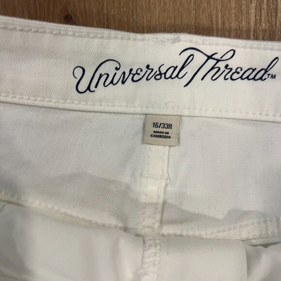 Universal Thread White Jeans Size 16 High Rise Skinny Crop - Picture 4 of 6